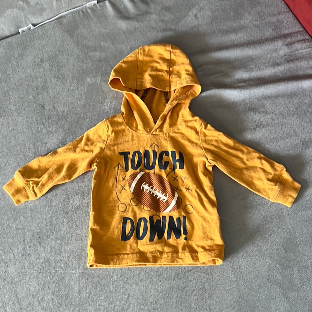 Carter's 6 month football hoodie t shirt
